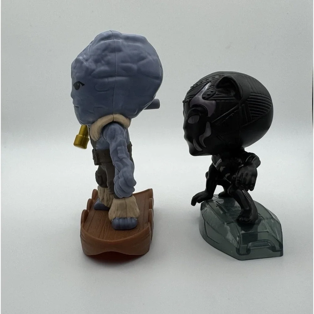 Marvel McDonald's Happy Meal Toys 2022 Black Panther & Korg Figures Lot of 2